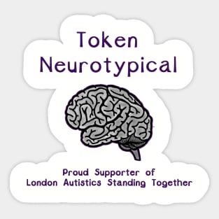 Token Neurotypical Sticker